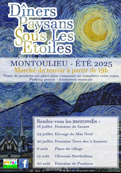 Dîner paysan sous les étoiles