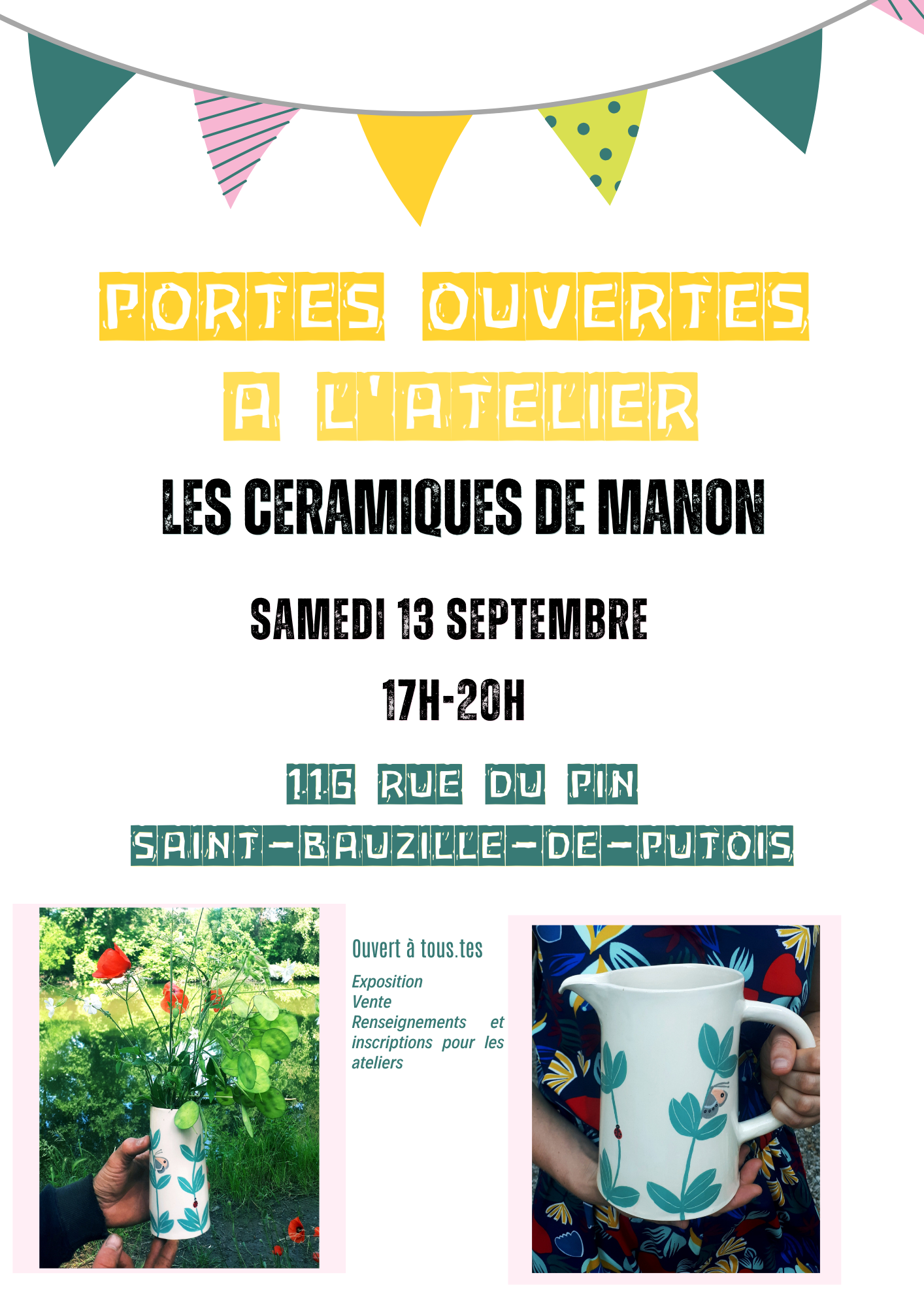 Portes ouvertes atelier céramique