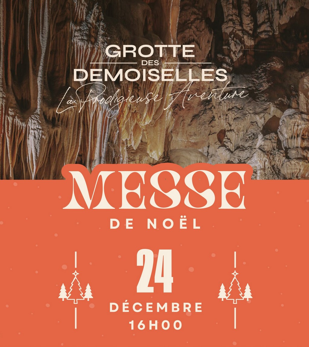 Messe de Noël au coeur de la grotte des Demoiselles