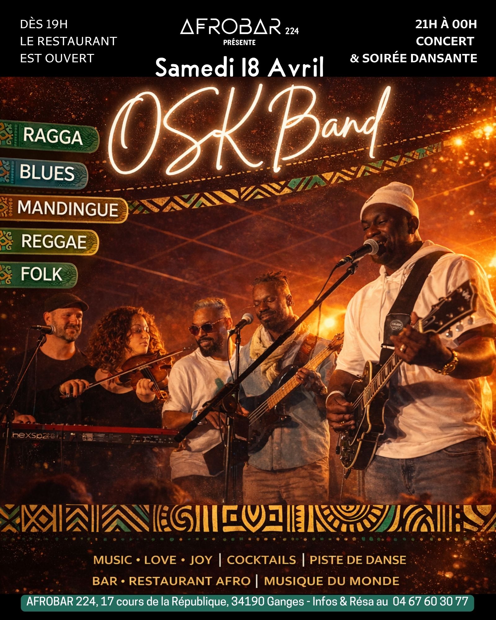 concert "OSK BAND" musique du monde