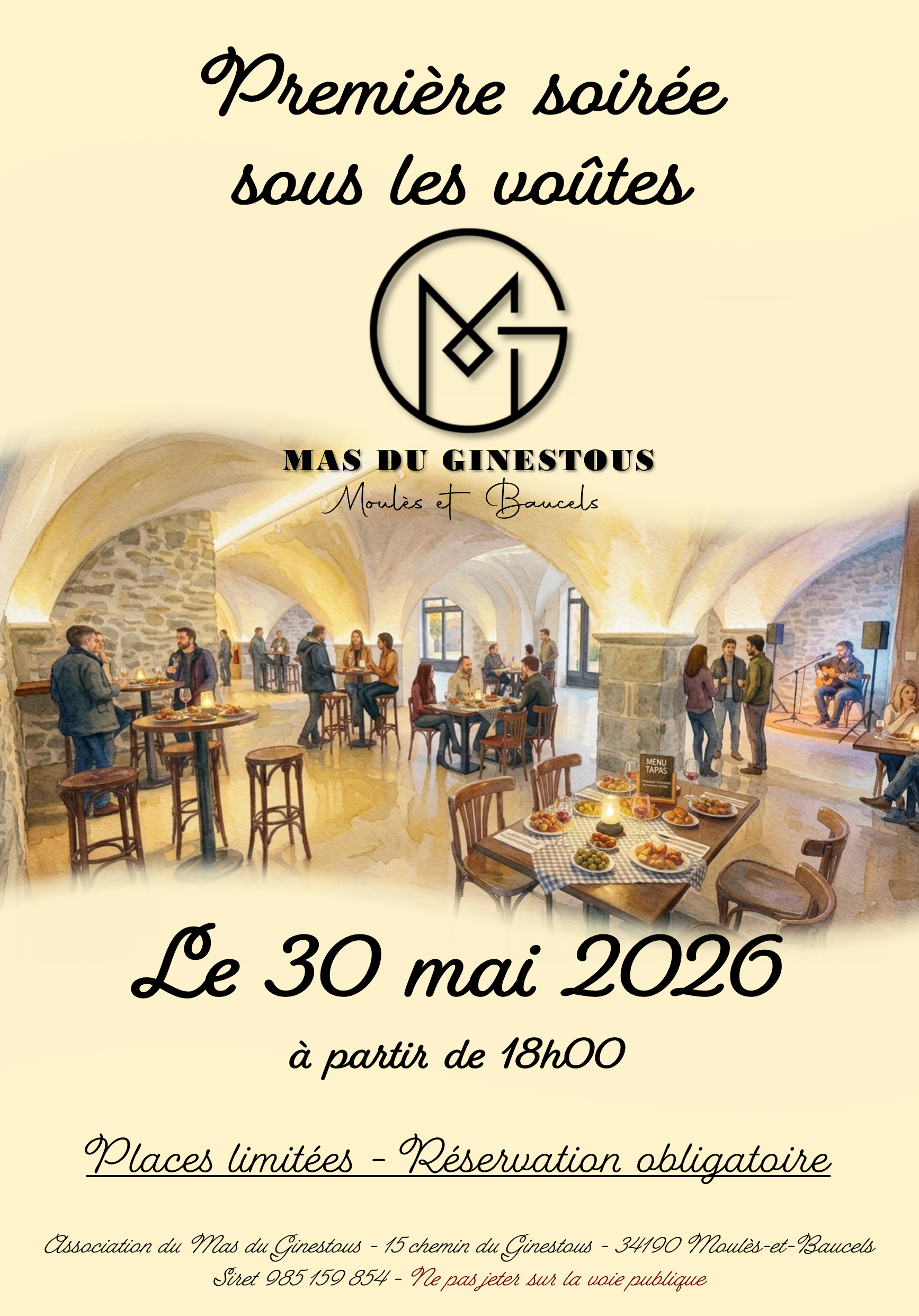 Soirée sous les voûtes