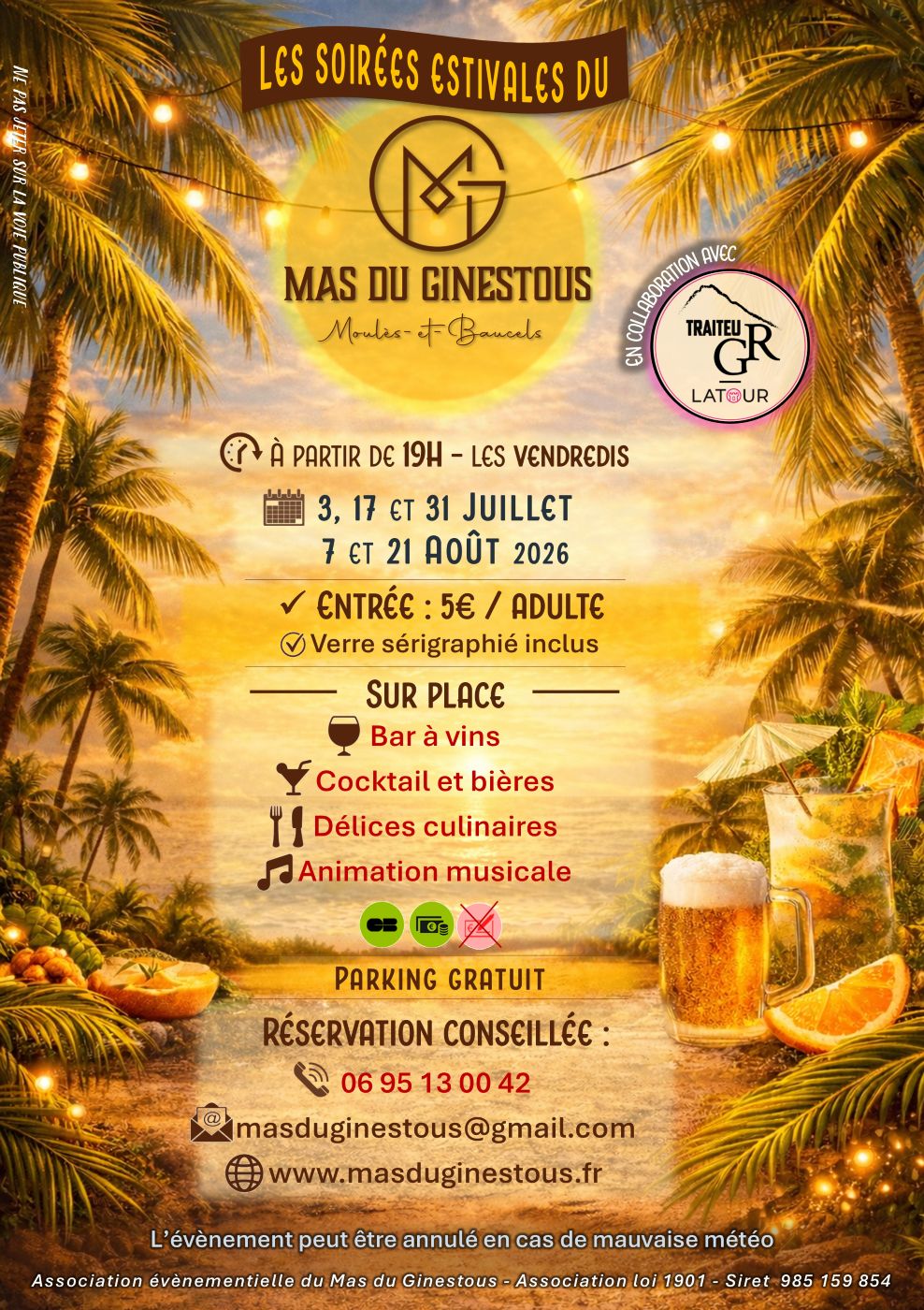 Les soirées estivales du Mas du Ginestous