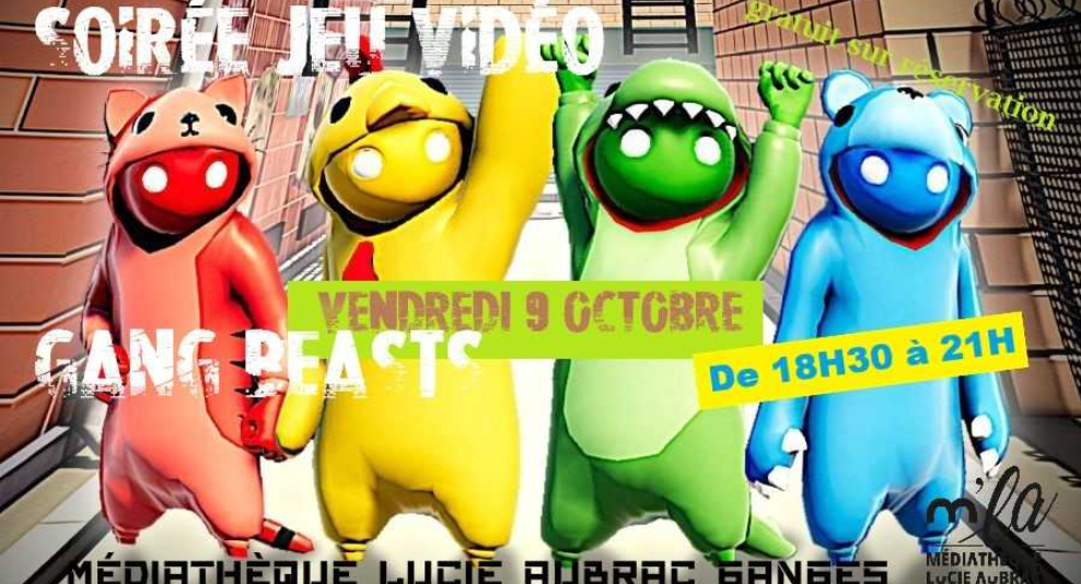 Soirée jeu vidéo : Gang beasts
