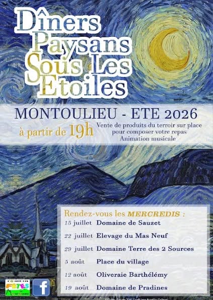 Dîner paysan sous les étoiles